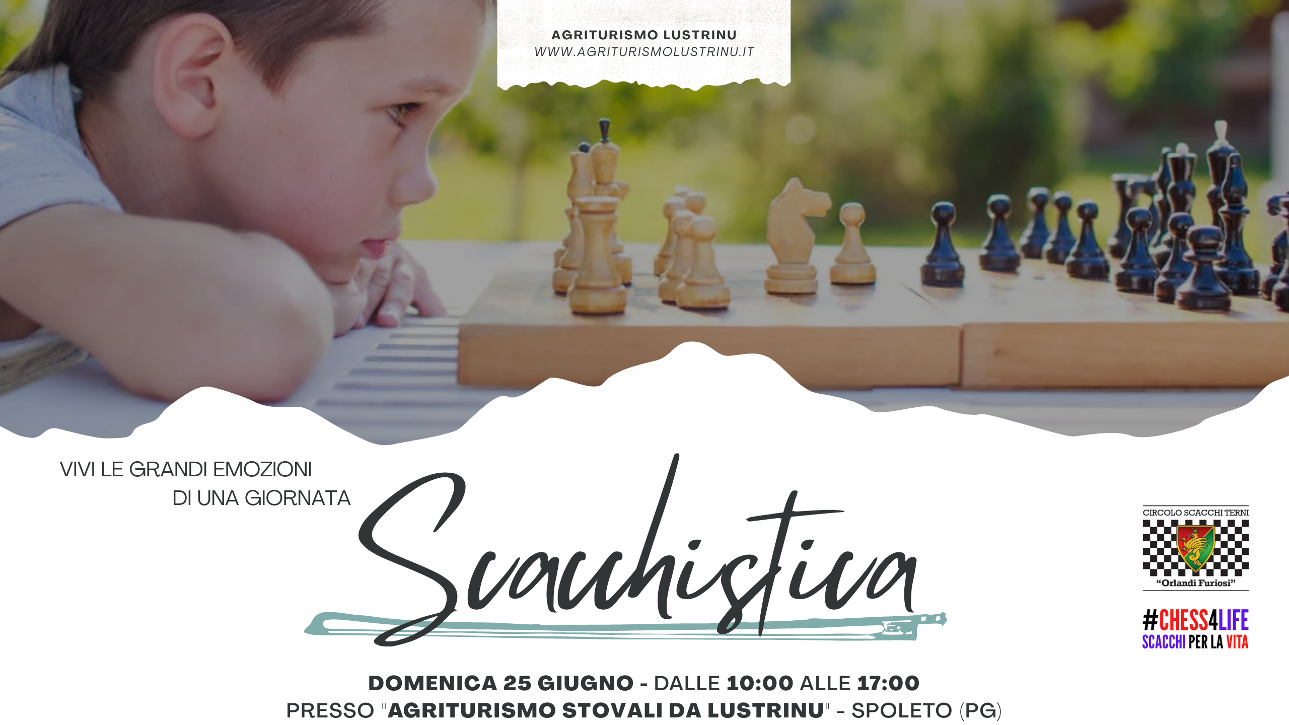 Evento conclusivo del corso scacchi di Spoleto, il 25 giugno